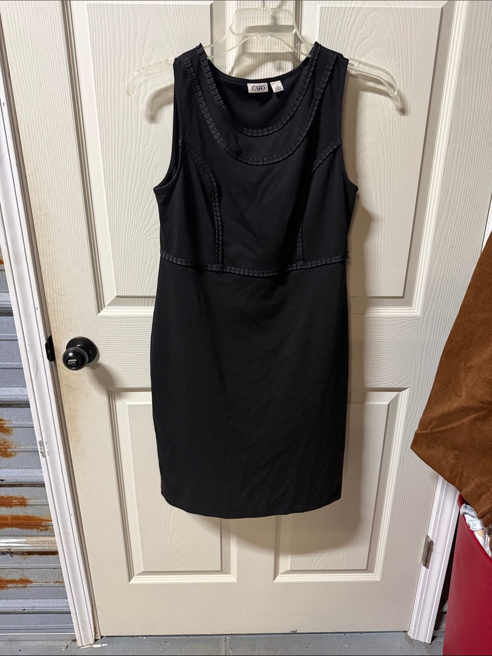 Cato Black Sleeveless Sheath Dress